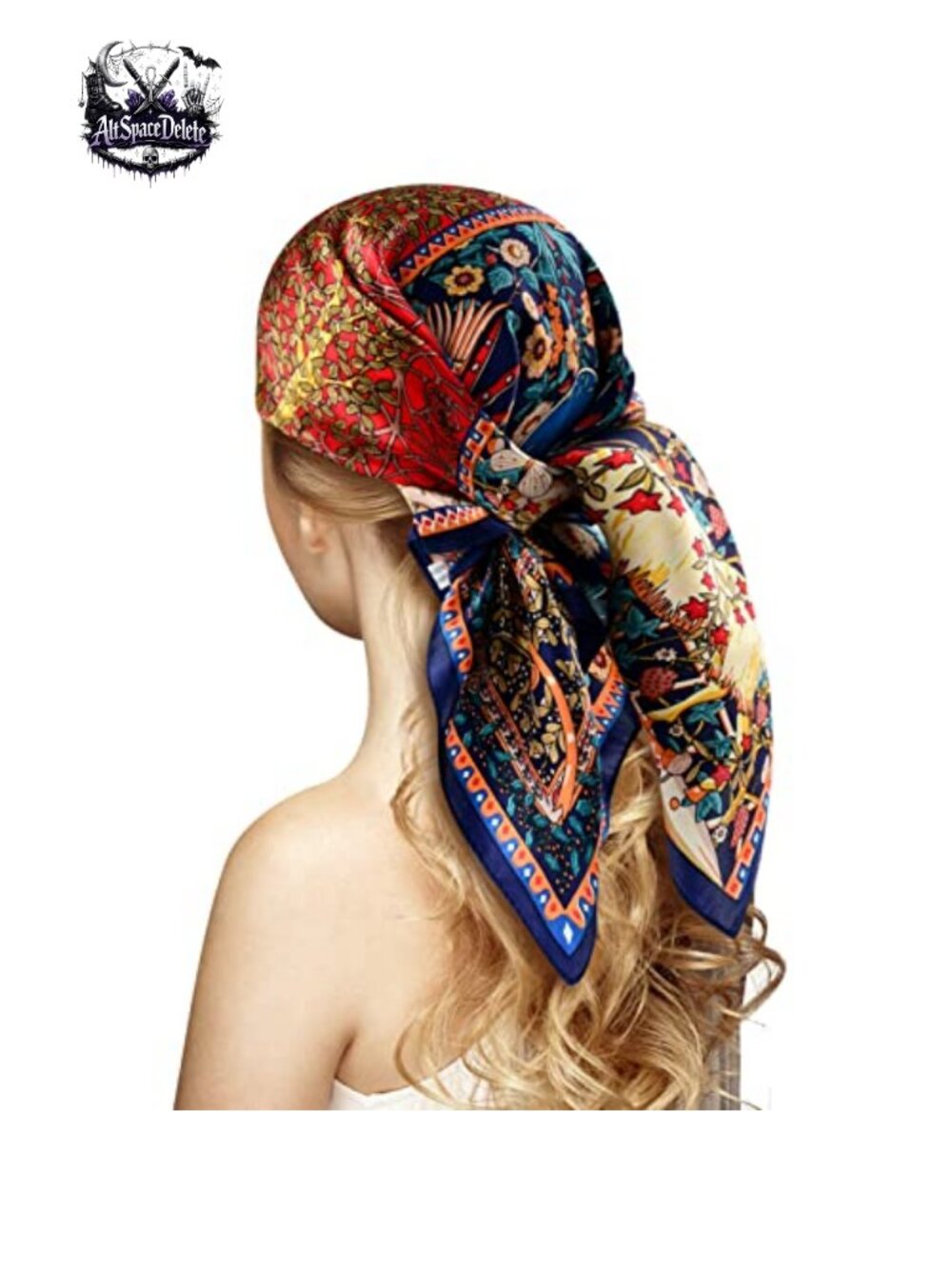100% Mulberry Silk 27" Square Head Scarf Hair Wrap Bandana